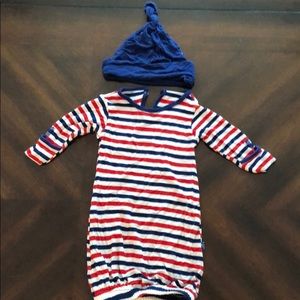 Newborn pajama gown kickee